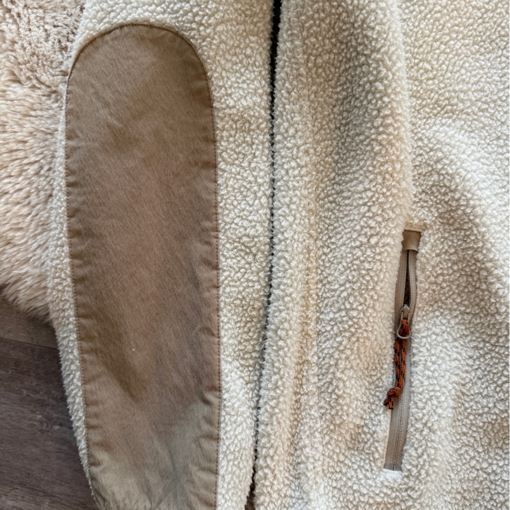 Howler Brothers Chisos Fleece Jacket - Cream and Tan Sz xl - Picture 2 of 9